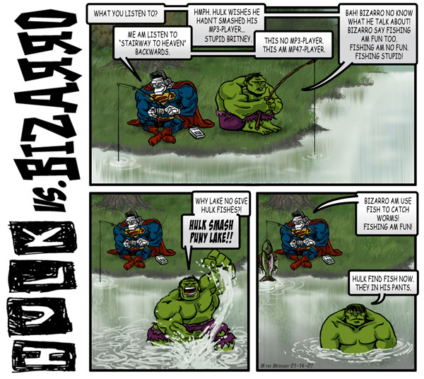 HvB 003 Hulk and Bizarro go fishing