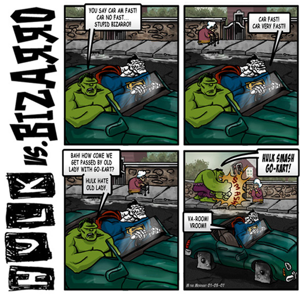 Hulk vs Bizarro 2 - Grandma GoKart